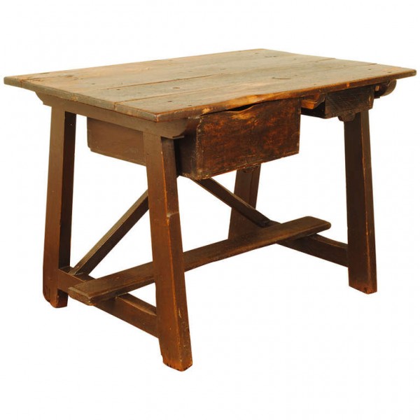 Painted Pinewood Work Table