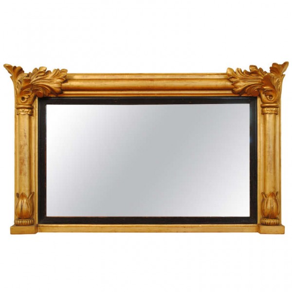 Horizontal Over Mantel Giltwood Mirror