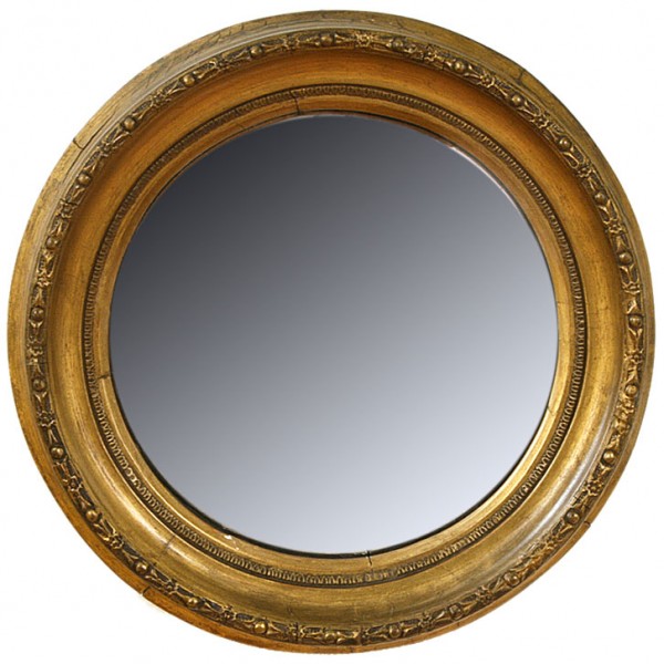 Gilded Convex Mirror