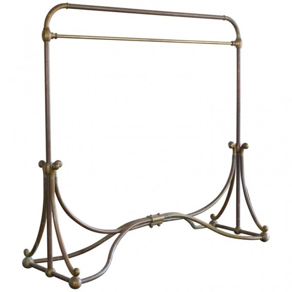 Large Brass Clothing Rack, "Siegel Paris"