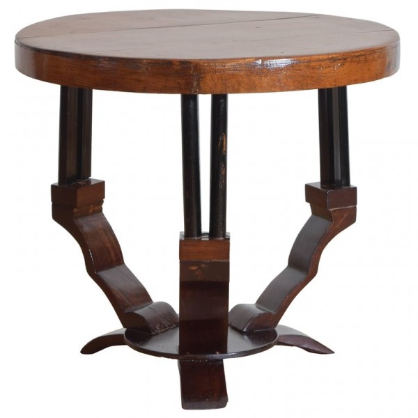 Cherrywood and Ebonized Low Table