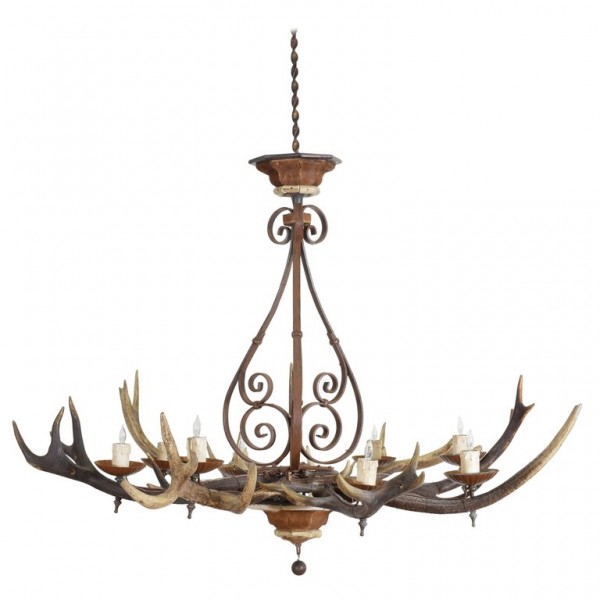 Deer Antler 8-Light Chandelier