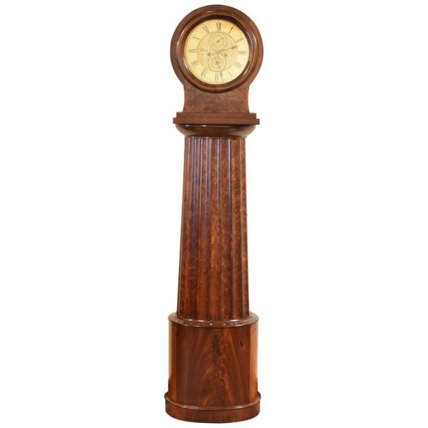 Mahogany Case Clock Retaining Original Works, Glasgow