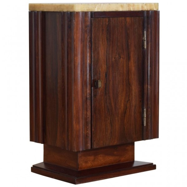 Mahogany Commode with Onyx Top