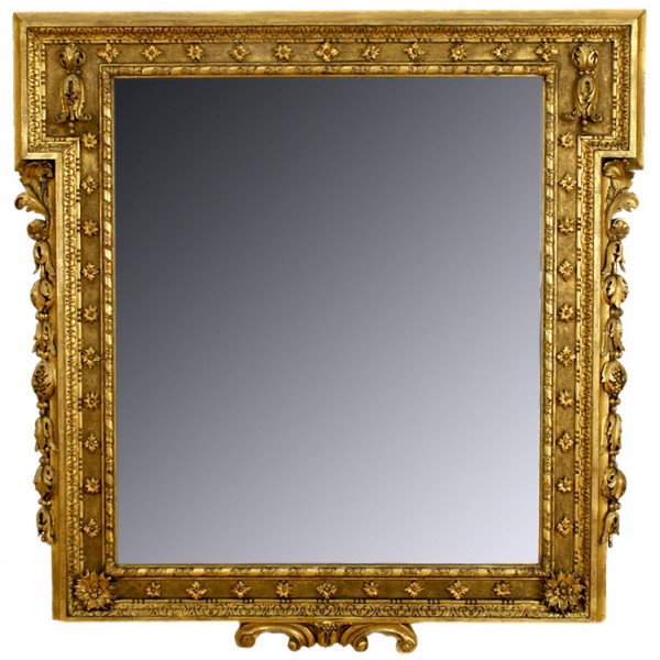 Carved Giltwood Looking Glass