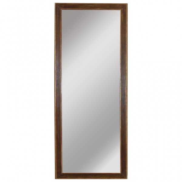 Tall and Slender Giltwood and Painted Mirror