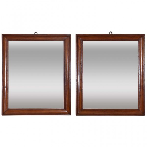 Pair of Fruitwood Mirrors