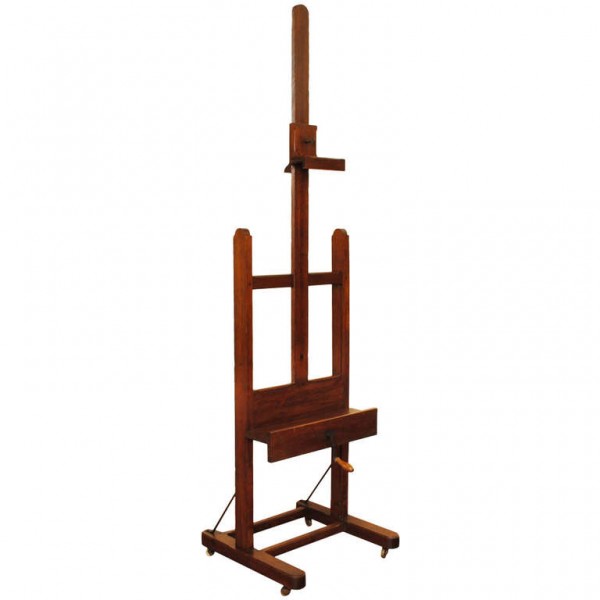 Adjustable Oak Easel on Casters