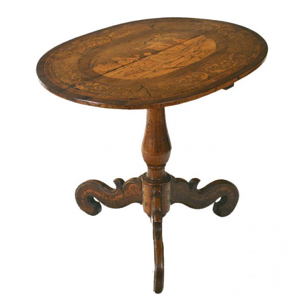 Lombardy Oval Top Pedestal Table