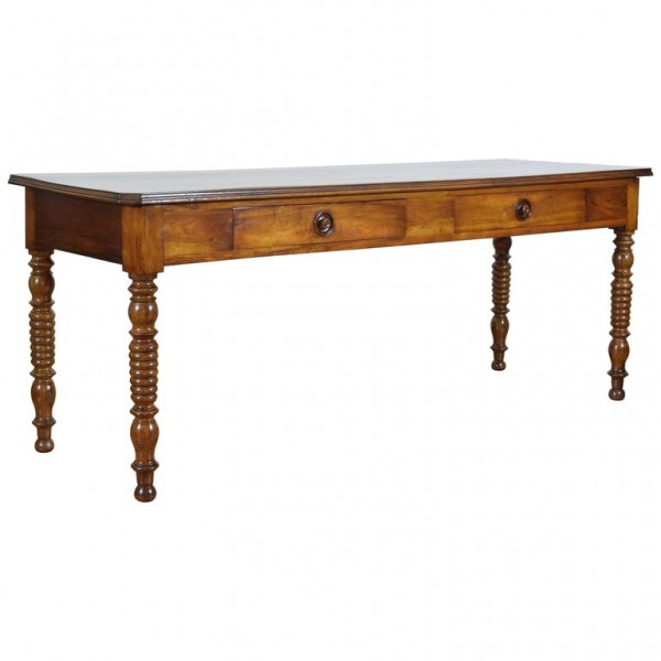 Walnut 2-Drawer Center or Sofa Table
