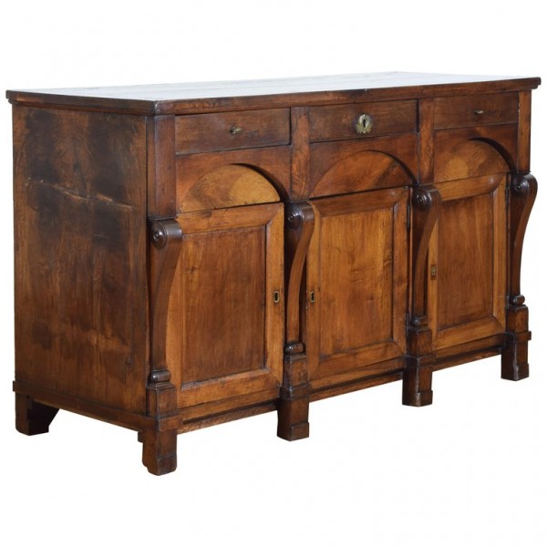 Mahogany 3-Door, 5-Drawer Enfilade