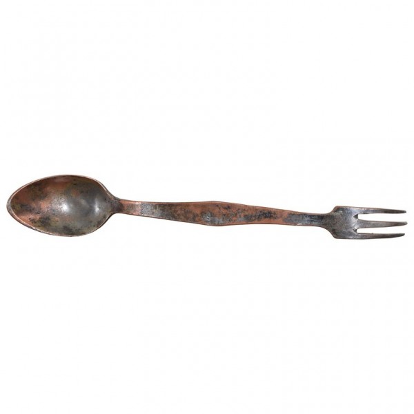 "Spork" in Silver Plated Copper, marked "LEGRY"