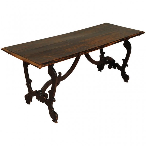 Walnut Trestle-Form Table