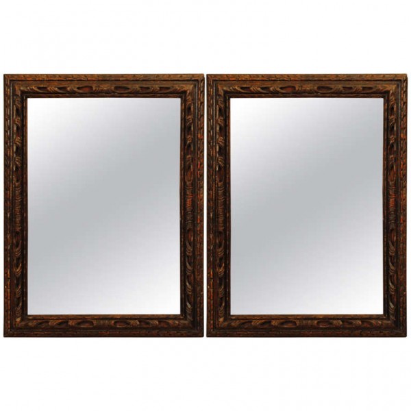 Pair of Silver Gilt Mirrors