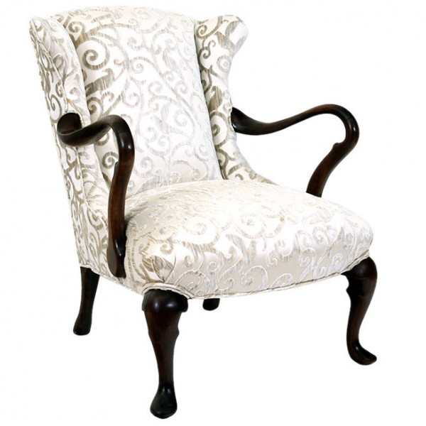 Mahogany Open Armchair