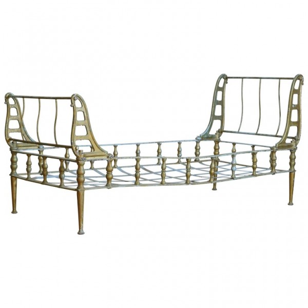 Cast Iron and Painted Daybed