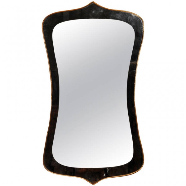 Copper Trimmed Wall Mirror