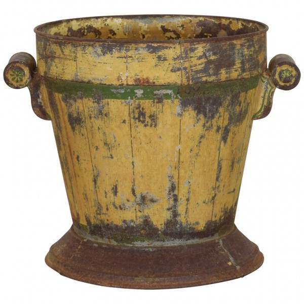Painted Tole Planter