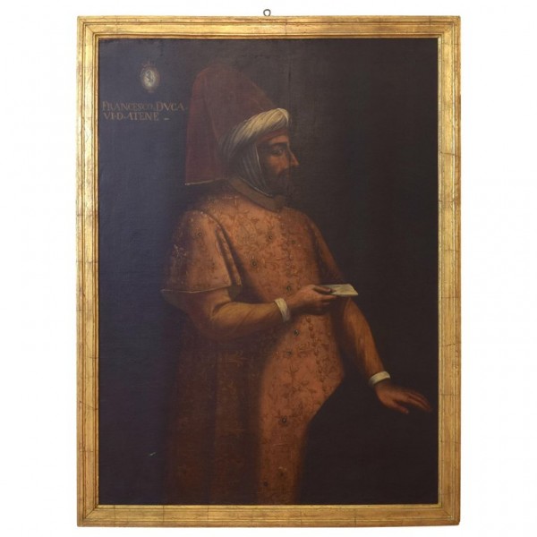 Large Portrait, Oil on Canvas, Francesco VI Duca de Atene