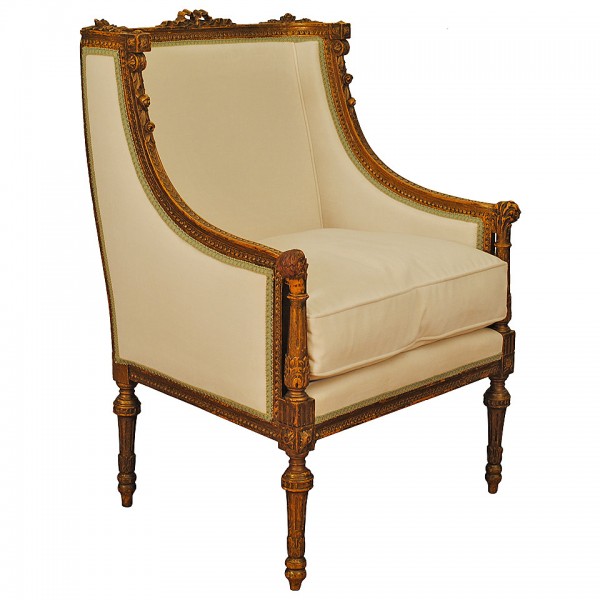 Carved Gitwood and Painted Bergere