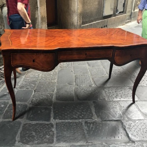 Rosewood 3-Drawer Writing Desk