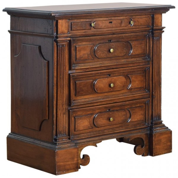 Walnut 4-Door Cassettone