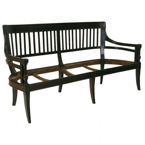 Carved Mahogany Canape Frame