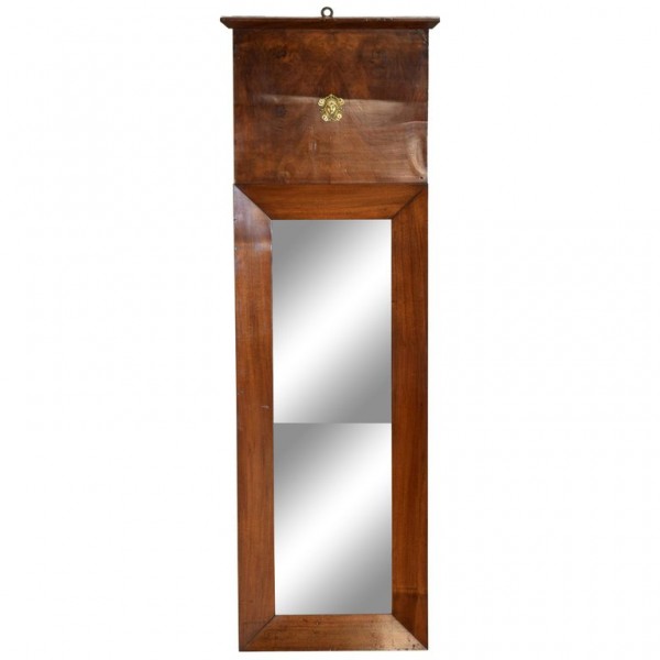 Tall and Slender Walnut Mirror