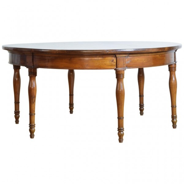 Walnut Round Dining/Center Table