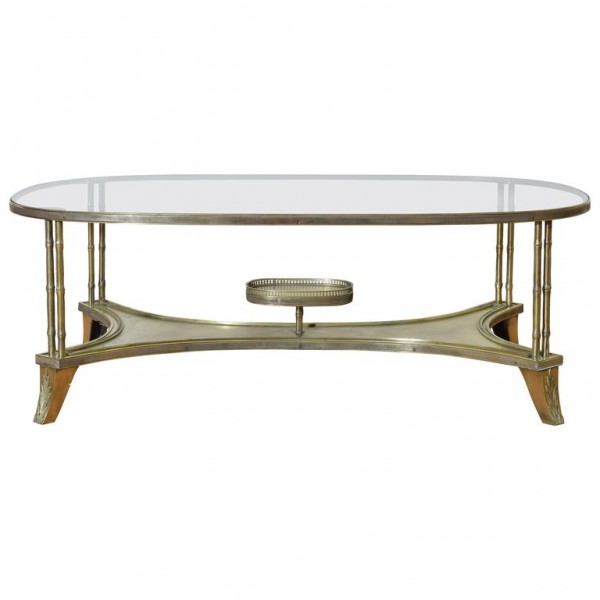 Brass and Glass Coffee Table