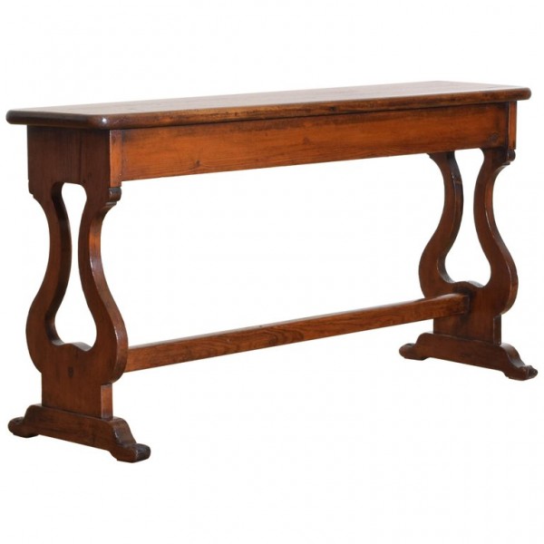 Shaped Oak Bench