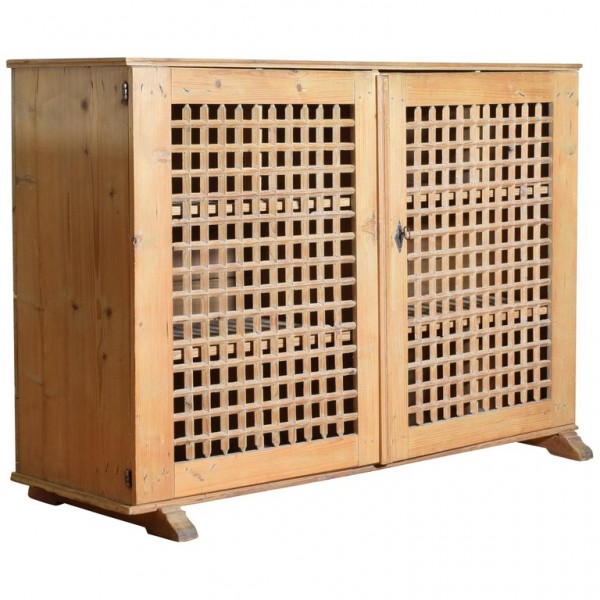 Pinewood 2-Door Cabinet (with Later Optional Metal Stand)