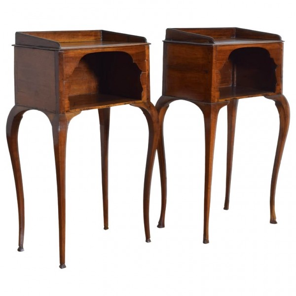 Pair of Walnut Bedside Tables or Cabinets