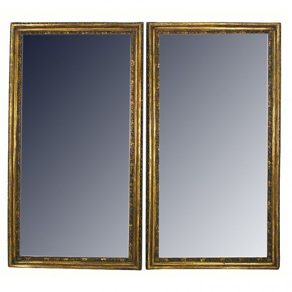 Pair of Large Giltwood Mirrors