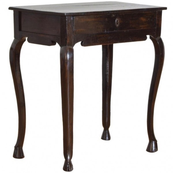 Dark Walnut 1-Drawer Table