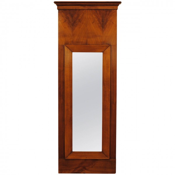 Cherrywood Veneered Slender Wall Mirror
