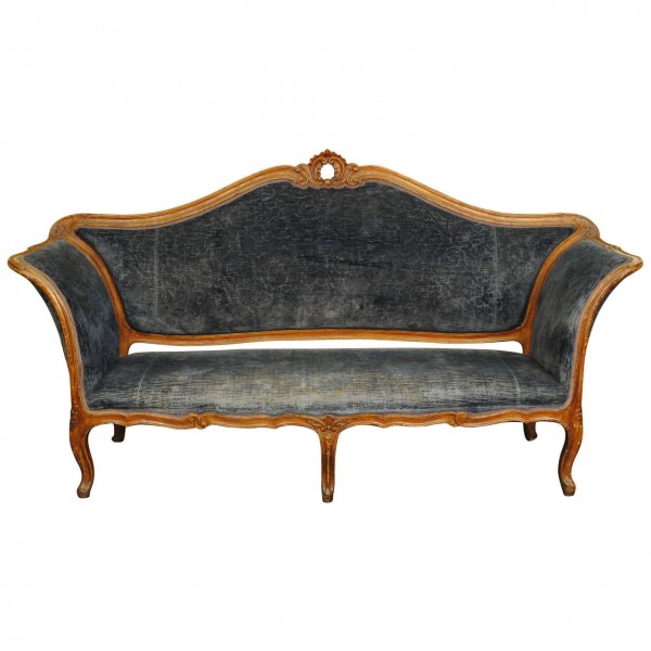 Carved and Painted Divano 