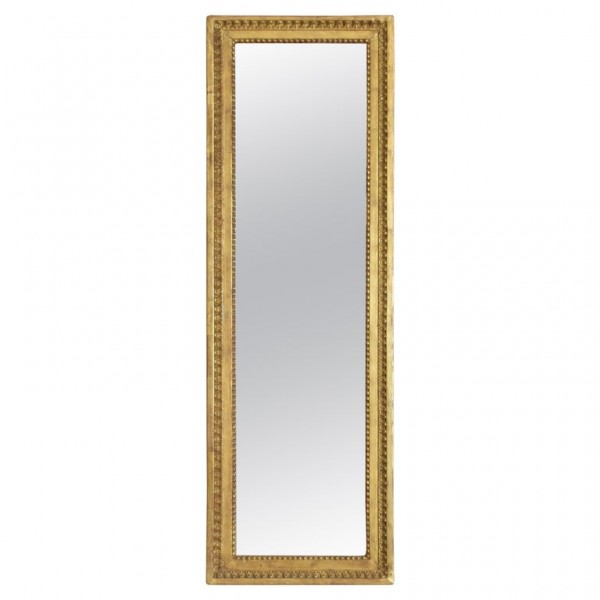 Giltwood and Gilt Gesso Slender Mirror
