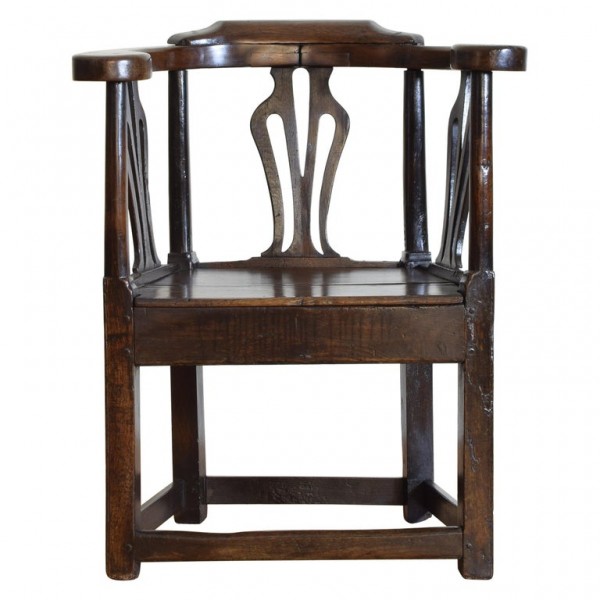 Open Armchair in Dark Oak