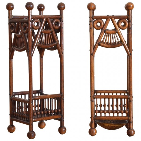 Matched Pair of Umbrella Stands by Liberty & Co.