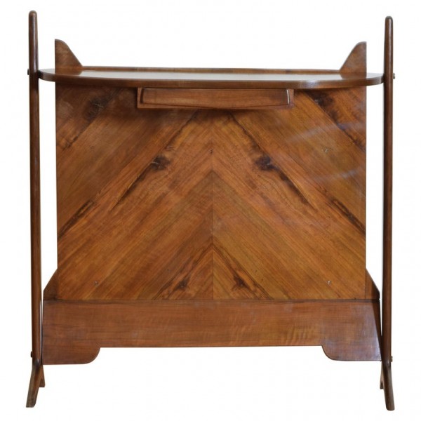 Walnut 1-Drawer Console Table
