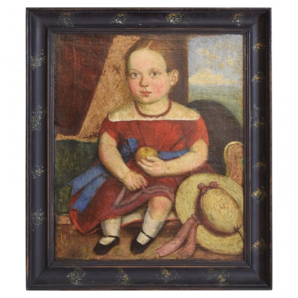 Oil on Canvas, Portrait of a Young Girl