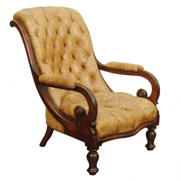 Tufted Leather Armchair