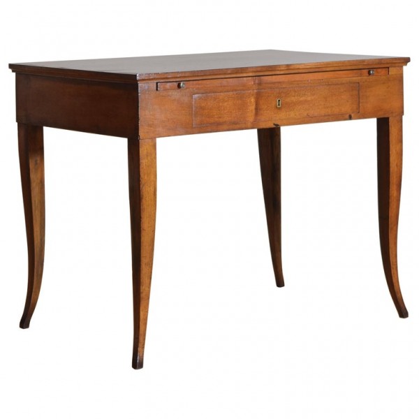 Walnut 1-Drawer Writing Table