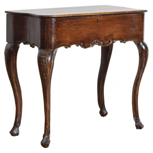 Carved Walnut Vanity Table