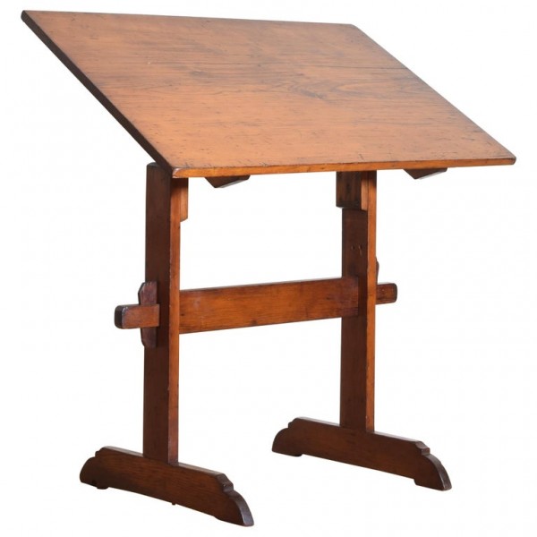 Pinewood Adjustable Drafting Table or Desk