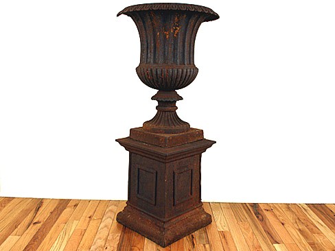 Cast Iron Victorian Urn 