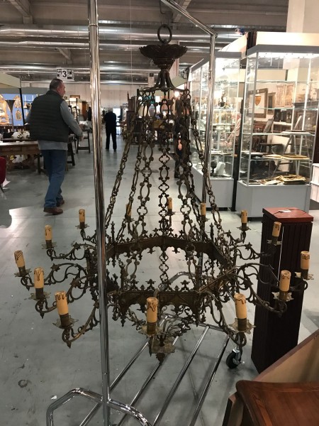 Brass 14-Light Chandelier
