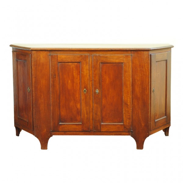 Walnut Scantonata 4-Door Credenza