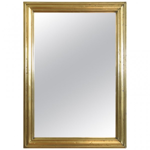 Brass Mounted Bistro Mirror